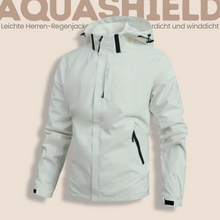 Lade das Bild in den Galerie-Viewer, AquaShield - Leichte Herren-Regenjacke mit Kapuze, wasserdicht und winddicht