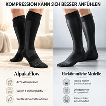 Lade das Bild in den Galerie-Viewer, AlpakaFlow – Alpakafaser-Kompressionssocken | 10–15 mmHg