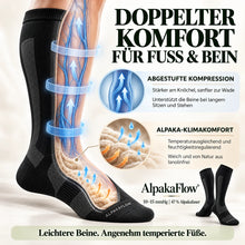 Lade das Bild in den Galerie-Viewer, AlpakaFlow – Alpakafaser-Kompressionssocken | 10–15 mmHg