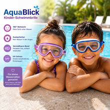 Lade das Bild in den Galerie-Viewer, AquaBlick Kinder-Schwimmbrille | Beschlagfrei · Auslaufsicher · Kein Haareziehen
