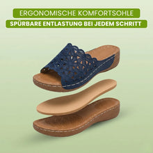 Lade das Bild in den Galerie-Viewer, FloraVita - Schmerzlindernde Vintage-Sandale aus Leder | Rutschfest & Federleicht