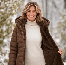 Lade das Bild in den Galerie-Viewer, Nordelle – der kuschelwarme Damen-Mantel
