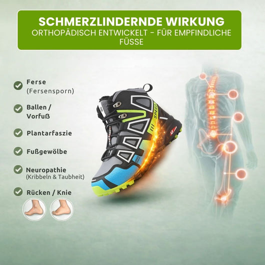 OrthoTrekking Pro - ergonomische & schmerzlindernde Trekking u.-Wanderschuhe