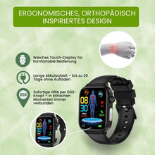 Lade das Bild in den Galerie-Viewer, GlucoCare SOS – Smartwatch zur Unterstützung bei Schmerzen mit SOS &amp; Sturzerkennung (2026)
