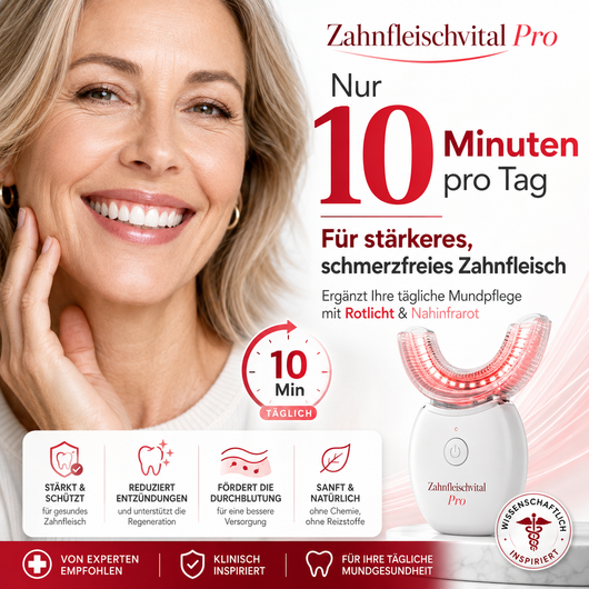 Zahnfleischvital Pro - Zahnfleisch wieder aufbauen in nur 10 Minuten pro Tag