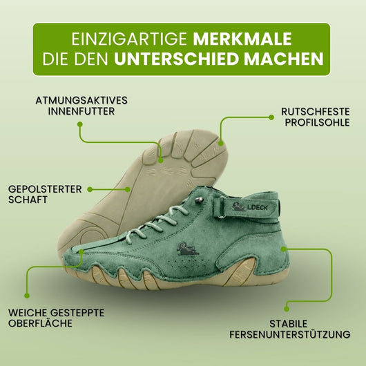 Alpaca – ergonomischer, wasserdichter & schmerzlindernder Barfußschuh