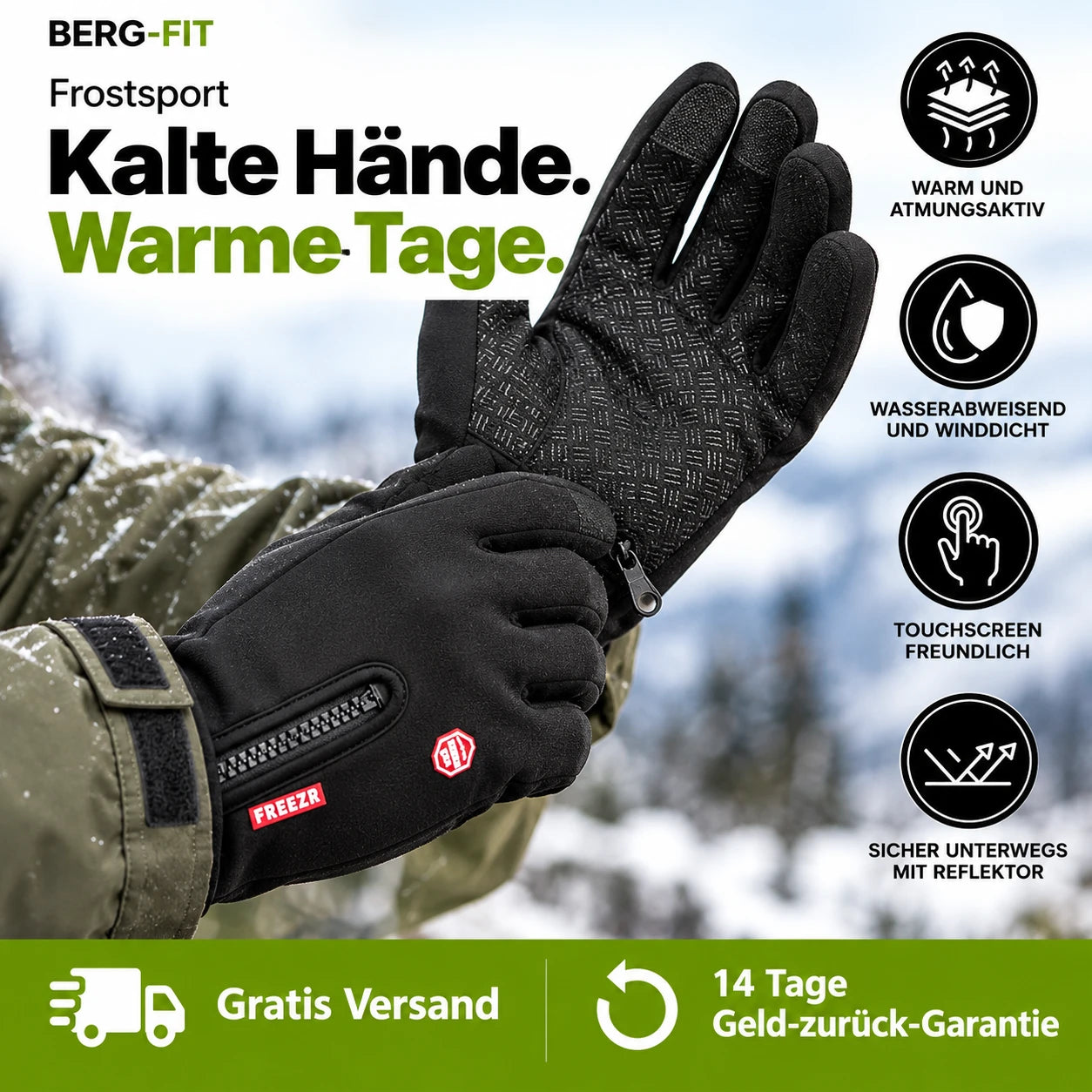 FREEZR Thermo Handschuh - perfekt für jedes Abenteuer 2026