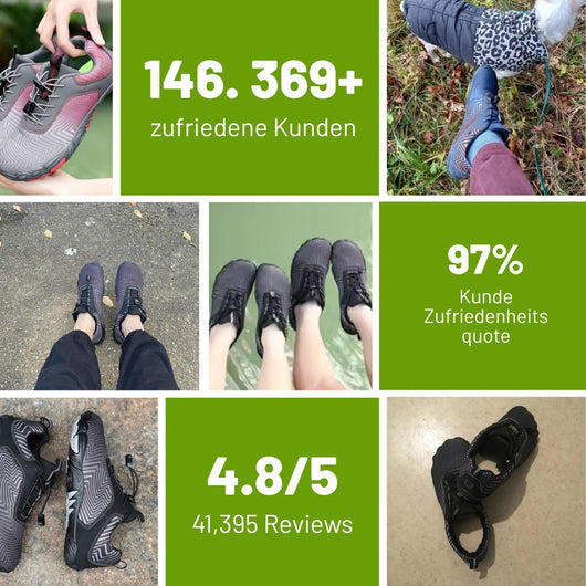 FALKO - ergonomische, schmerzlindernde & wasserabweisende Barfußschuhe für Entlastung bei Rückenschmerzen & Gelenkproblemen