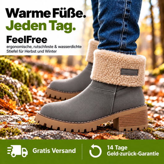 FeelFree - ergonomische, rutschfeste & wasserdichte Stiefel für Herbst und Winter 2026