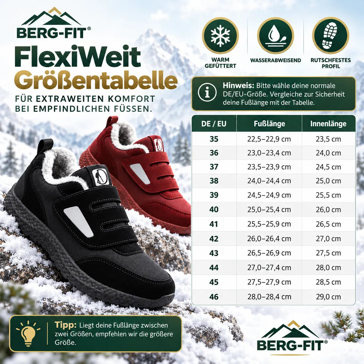 FlexiWeit – Extraweite Komfortschuhe für Diabetiker und geschwollene Füße