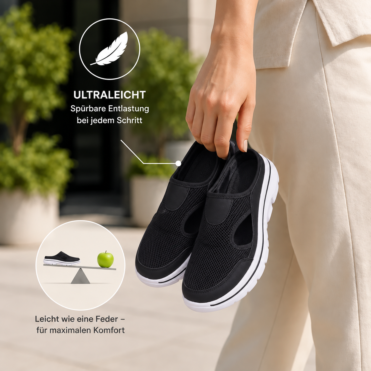 Footstep Pro - ergonomische schmerzlindernde Komfort-Schuhe