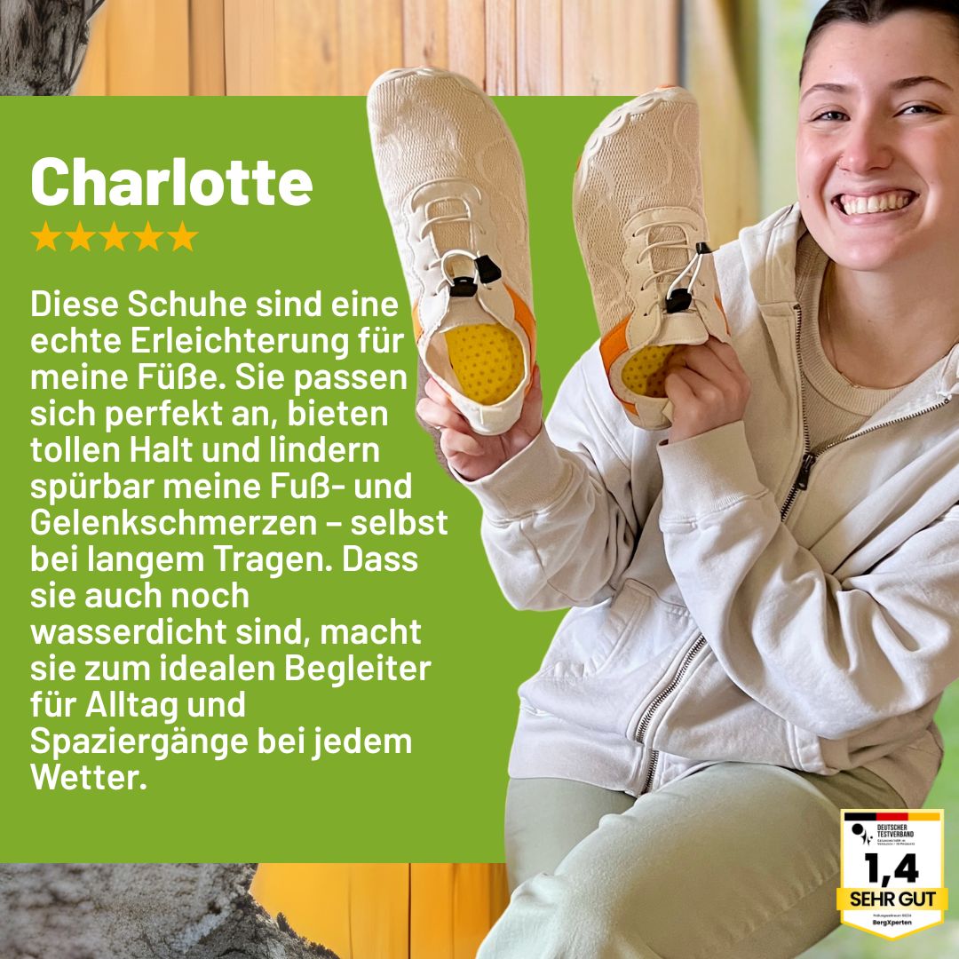 FreeStep - ergonomische, schmerzlindernde & wasserdichte Barfußschuhe