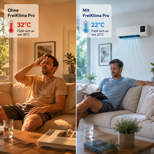 AlpenKlima – Tragbare Klimaanlage & Heizung ohne Installation | 2-in-1 | Bis 51 m²