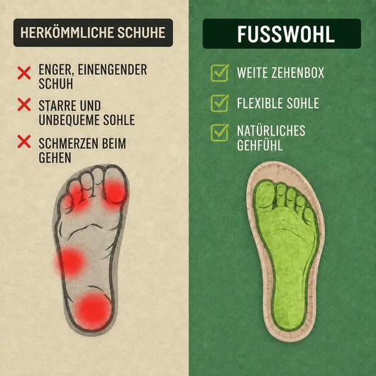Fusswohl - ergonomische Schmerzlinderungs-Schuhe | Federleicht & Rutschfest