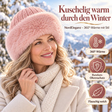 Lade das Bild in den Galerie-Viewer, NordEleganz – Die flauschige 360°-Wintermütze mit Rundum-Ohrenschutz

