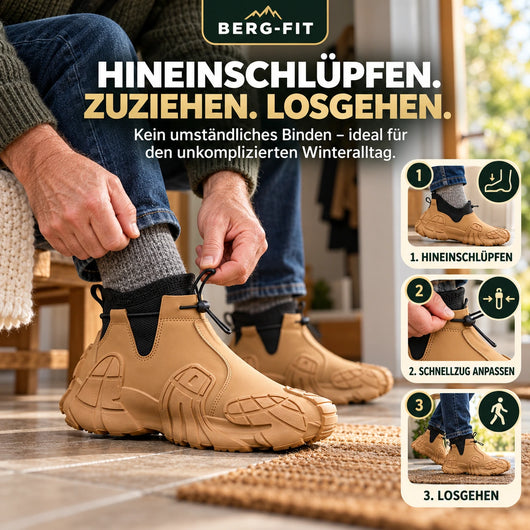 ThermoBoots – Wasserdichte Allwetter-Ganzjahresstiefel | Rutschfest & Schmerzlindernd | 1-€ Aktion