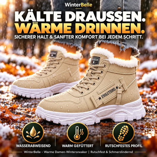 WinterBelle – Warme Damen-Wintersneaker | Rutschfest & Schmerzlindern