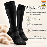 AlpakaFlow – Alpakafaser-Kompressionssocken | 10–15 mmHg