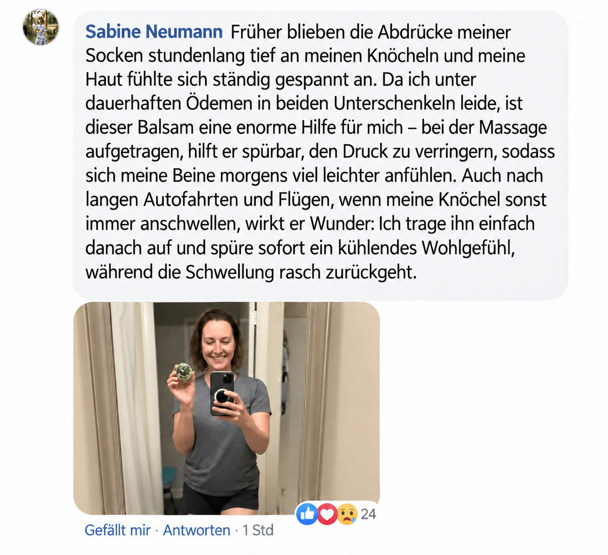 Kundenstimme zu LymphWohl Intensiv-Balsam